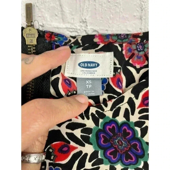 Old Navy Women's Casual Pattern Floral Design 3/4 Sleeve Dress Sz XS - Picture 3 of 12